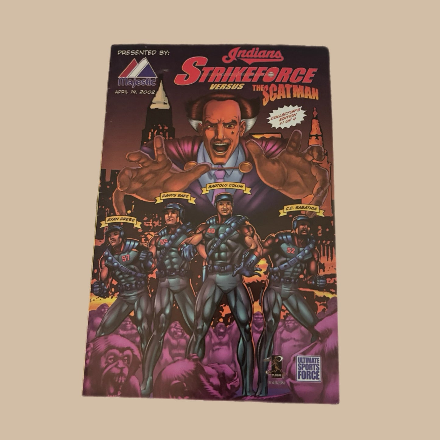 2002 CLEVELAND INDIANS COMIC BOOK
