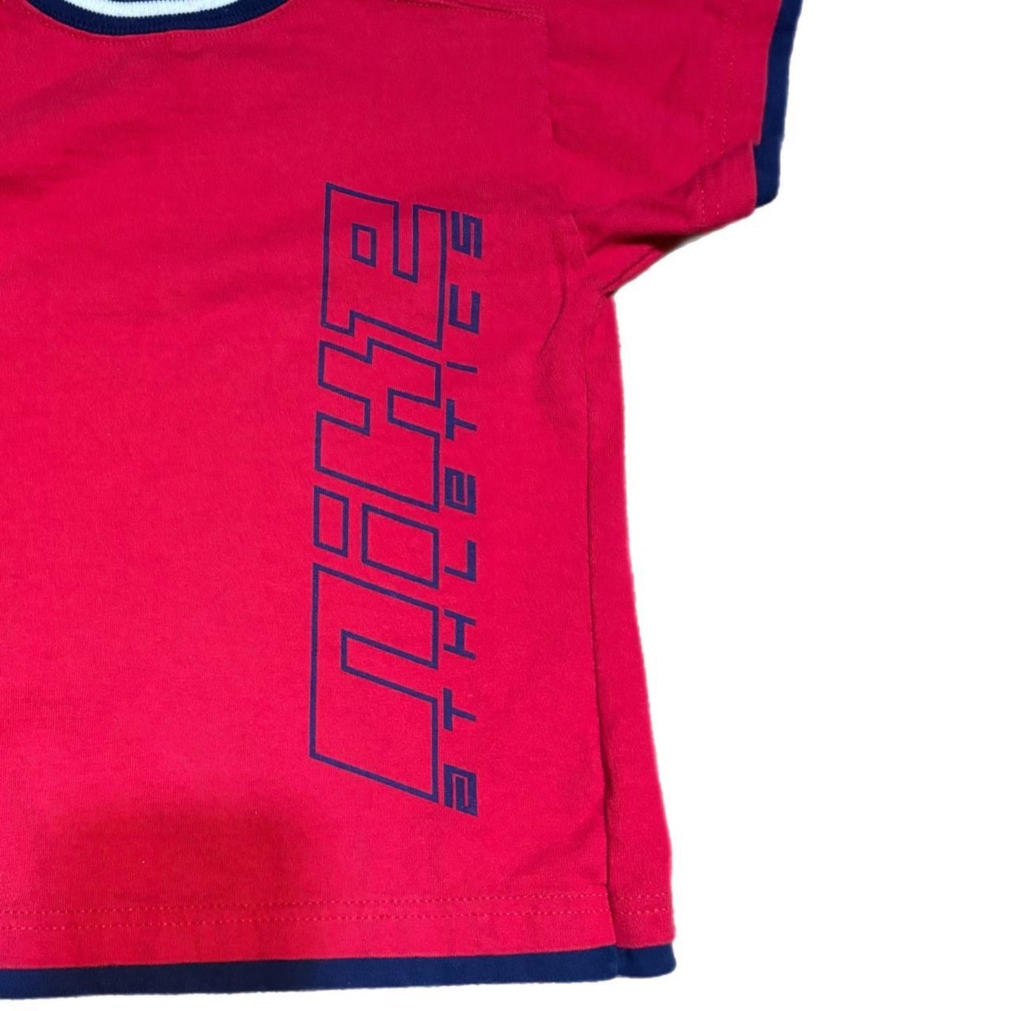 NIKE KIDS RED AND NAVY 90'S TEE