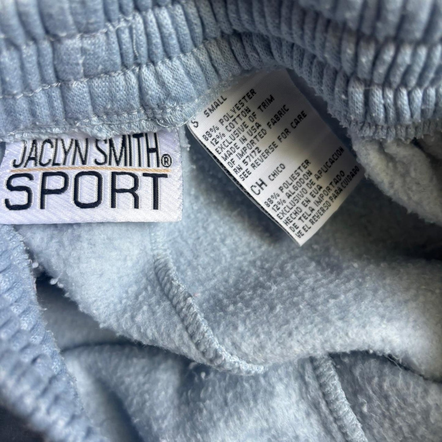 90'S FLORAL LIGHT BLUE SWEATSUIT
