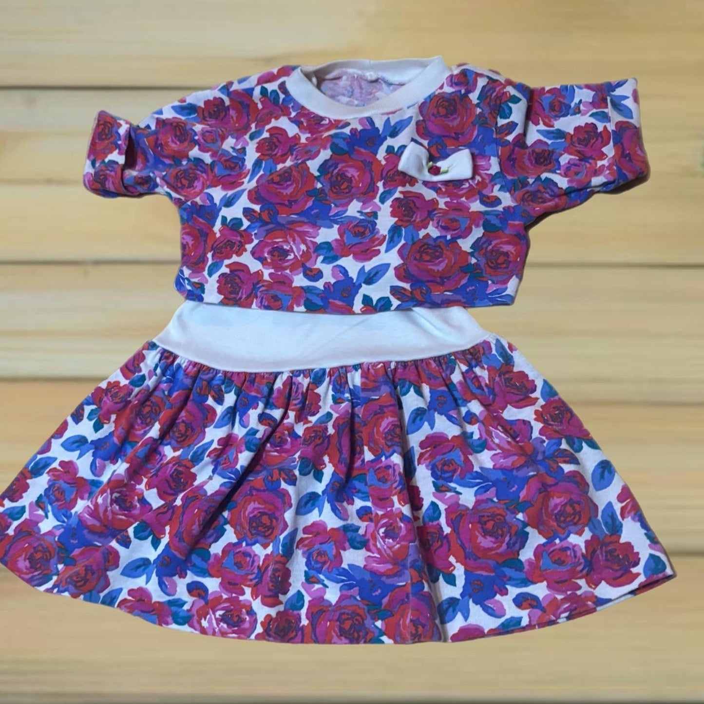 FLORAL Y2K TWO PIECE DRESS