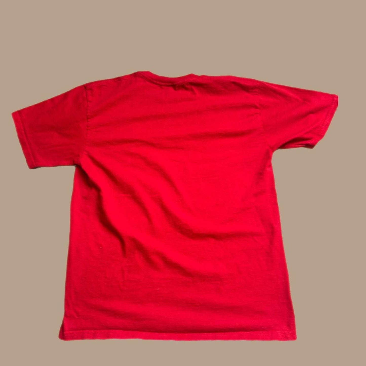 Y2k RED NIKE WHITE SWOOSH TEE