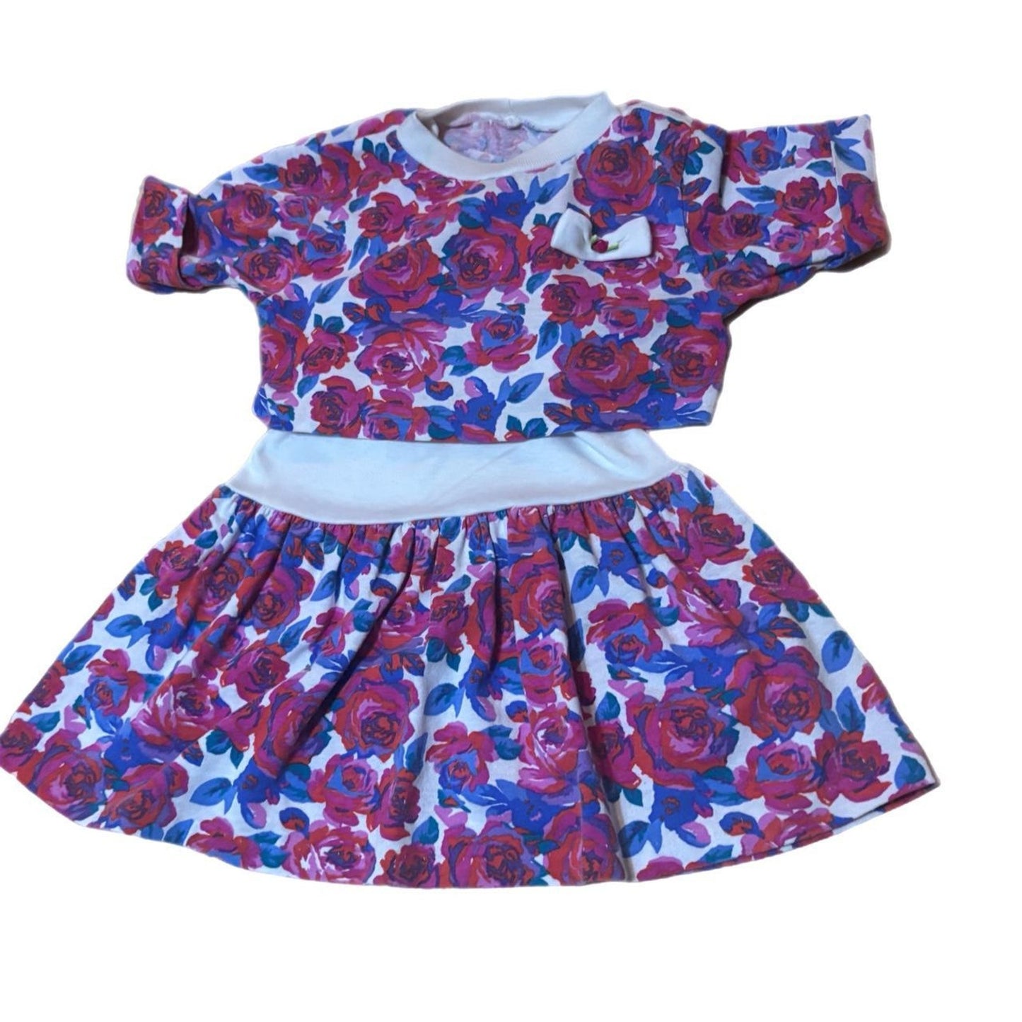 FLORAL Y2K TWO PIECE DRESS