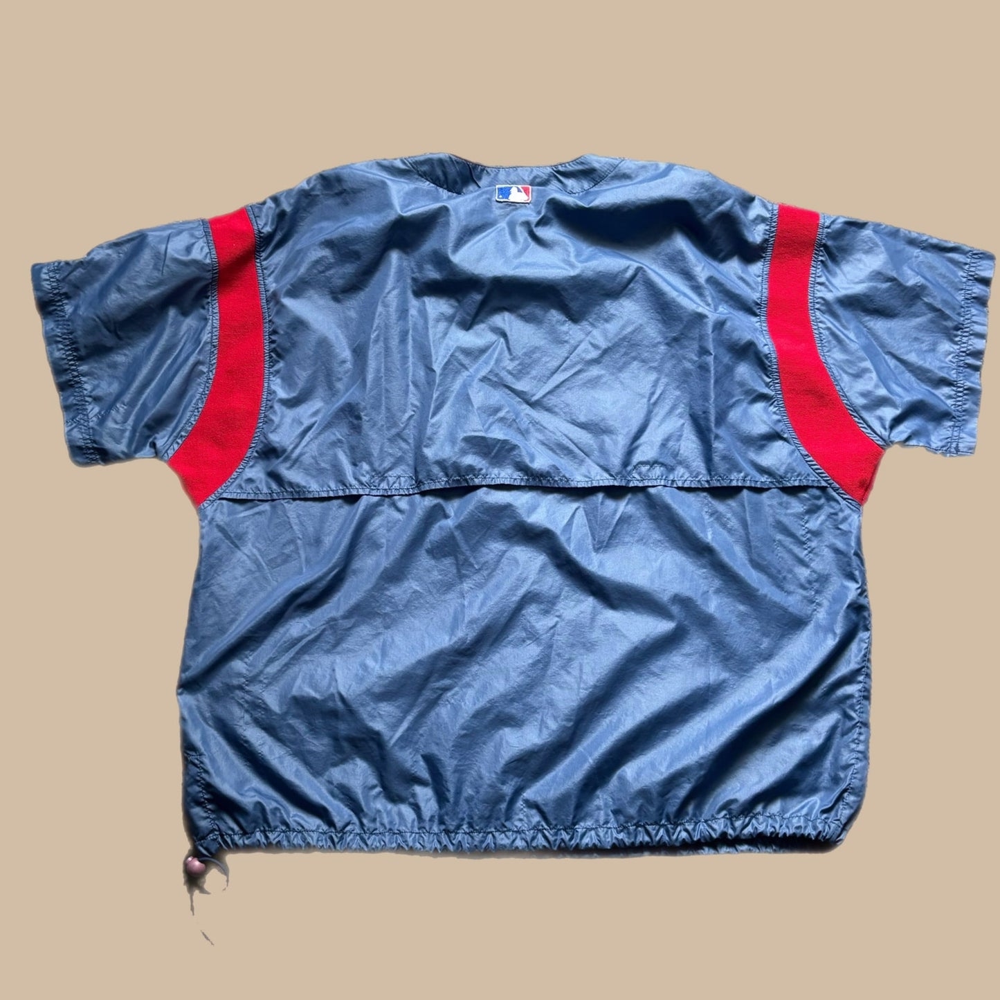90s STARTER CLEVELAND INDIANS SHORT SLEEVE WINDBREAKER