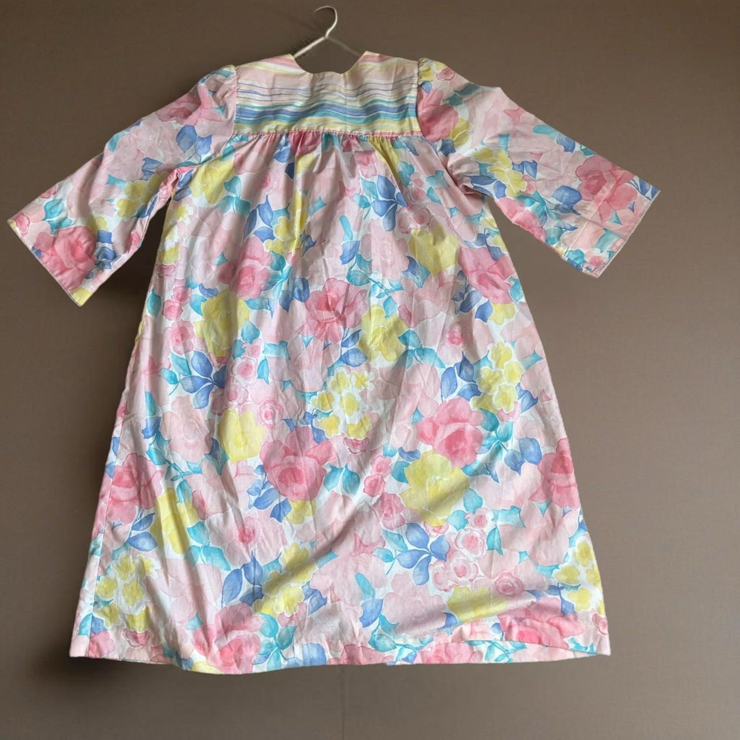 80s FLORAL AND STRIPE MOOMOO