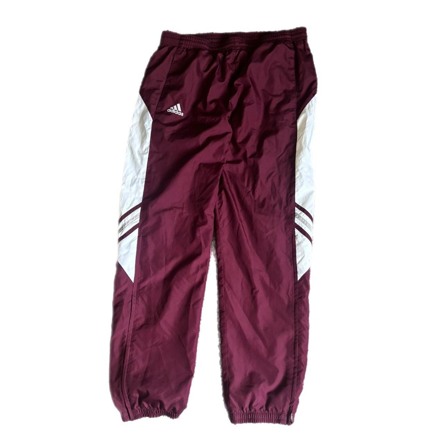 2006 BURGUNDY ADIDAS TRACK PANTS