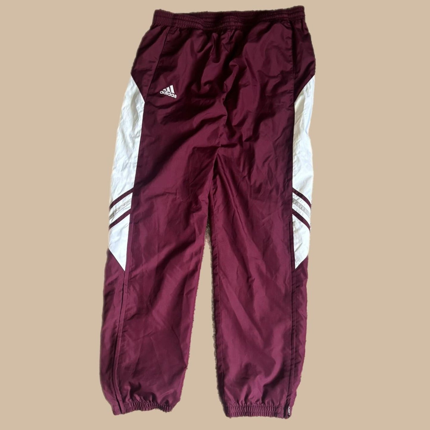 2006 BURGUNDY ADIDAS TRACK PANTS