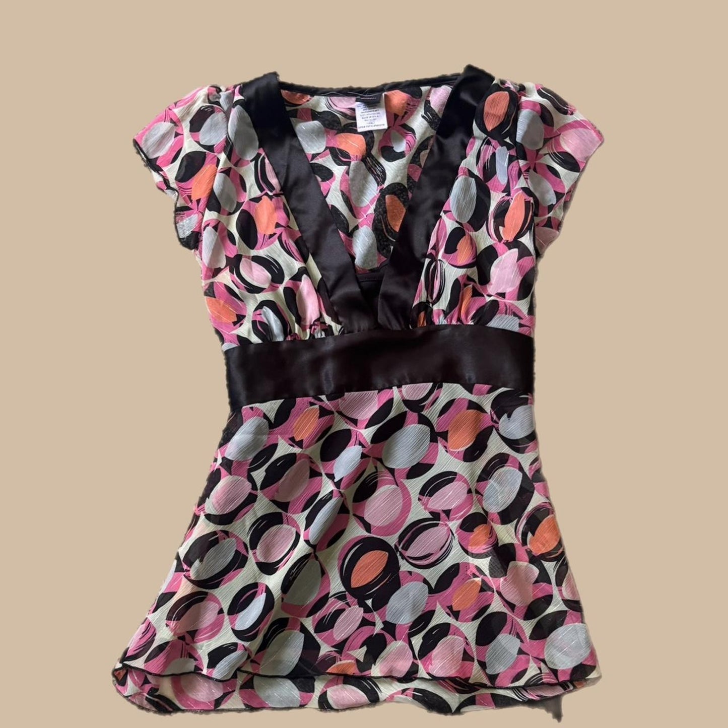 BRIGHT COLORED Y2K BLOUSE