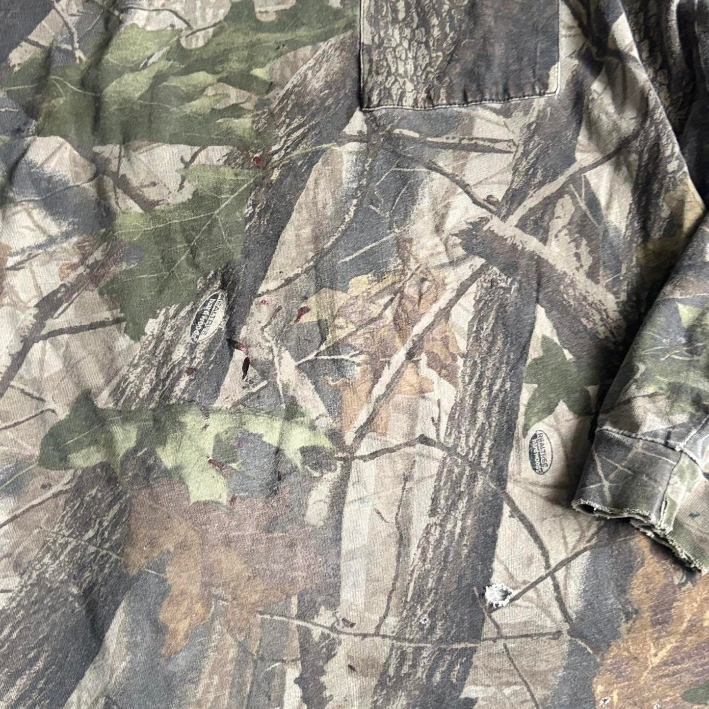 GREEN LONG SLEEVE CAMO SHIRT