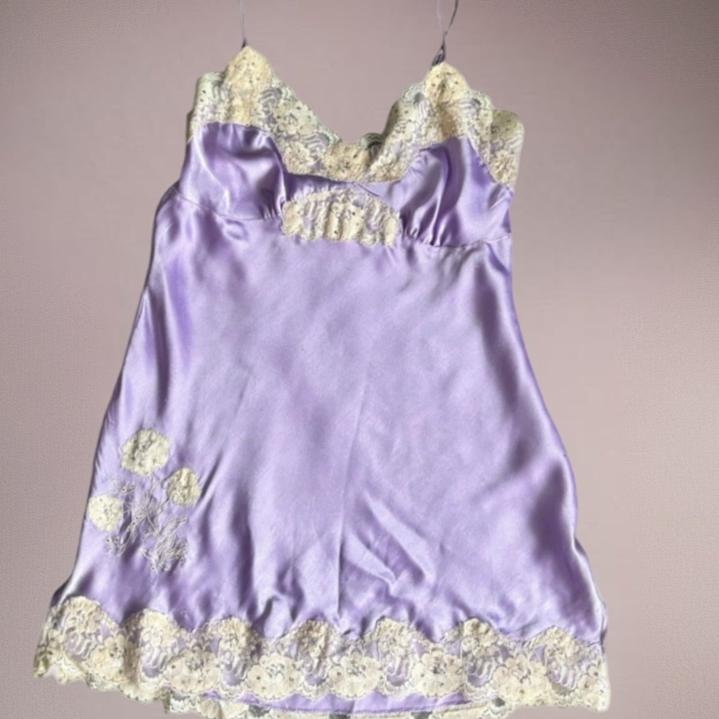 LAVENDER AND CREAM LACE CAMI