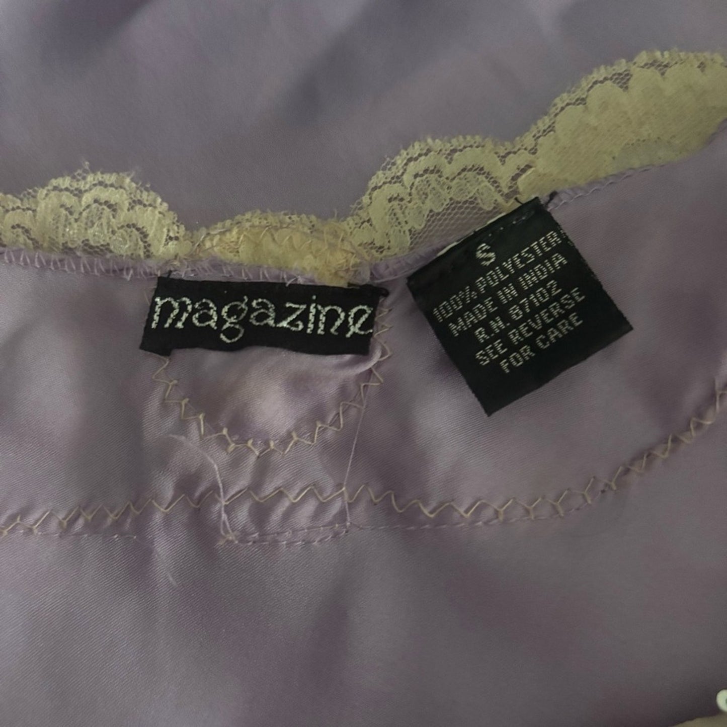 LAVENDER AND CREAM LACE CAMI