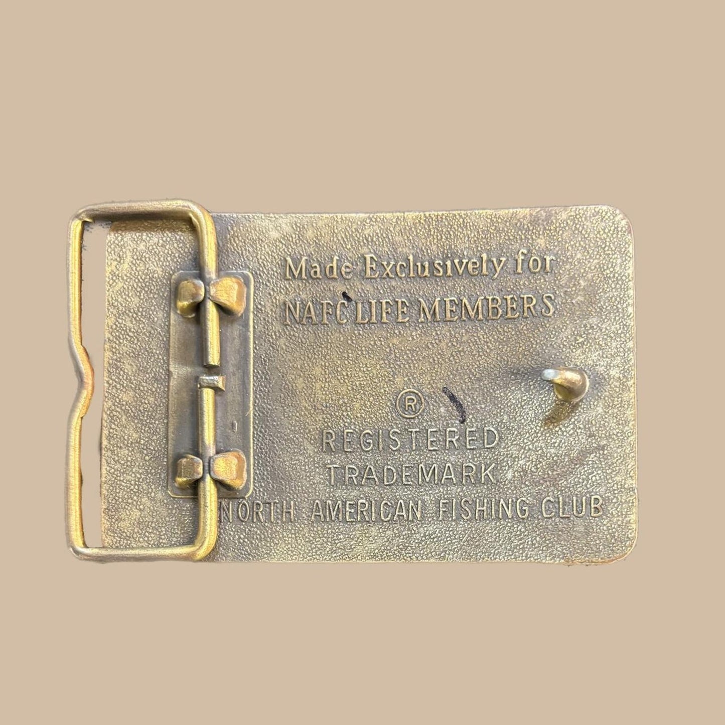 NORTH AMERICAN FISHING CLUB BELT BUCKLE