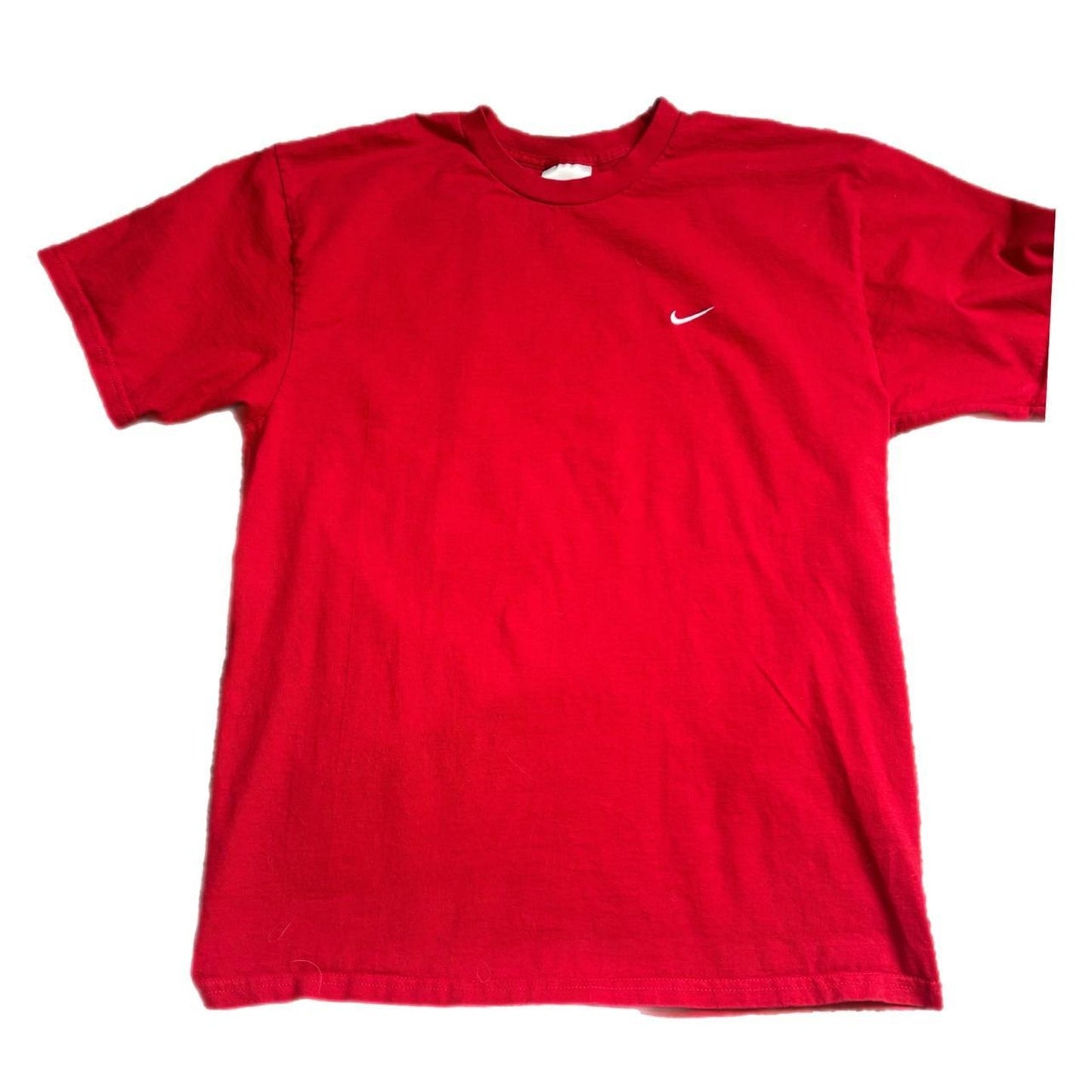 Y2k RED NIKE WHITE SWOOSH TEE