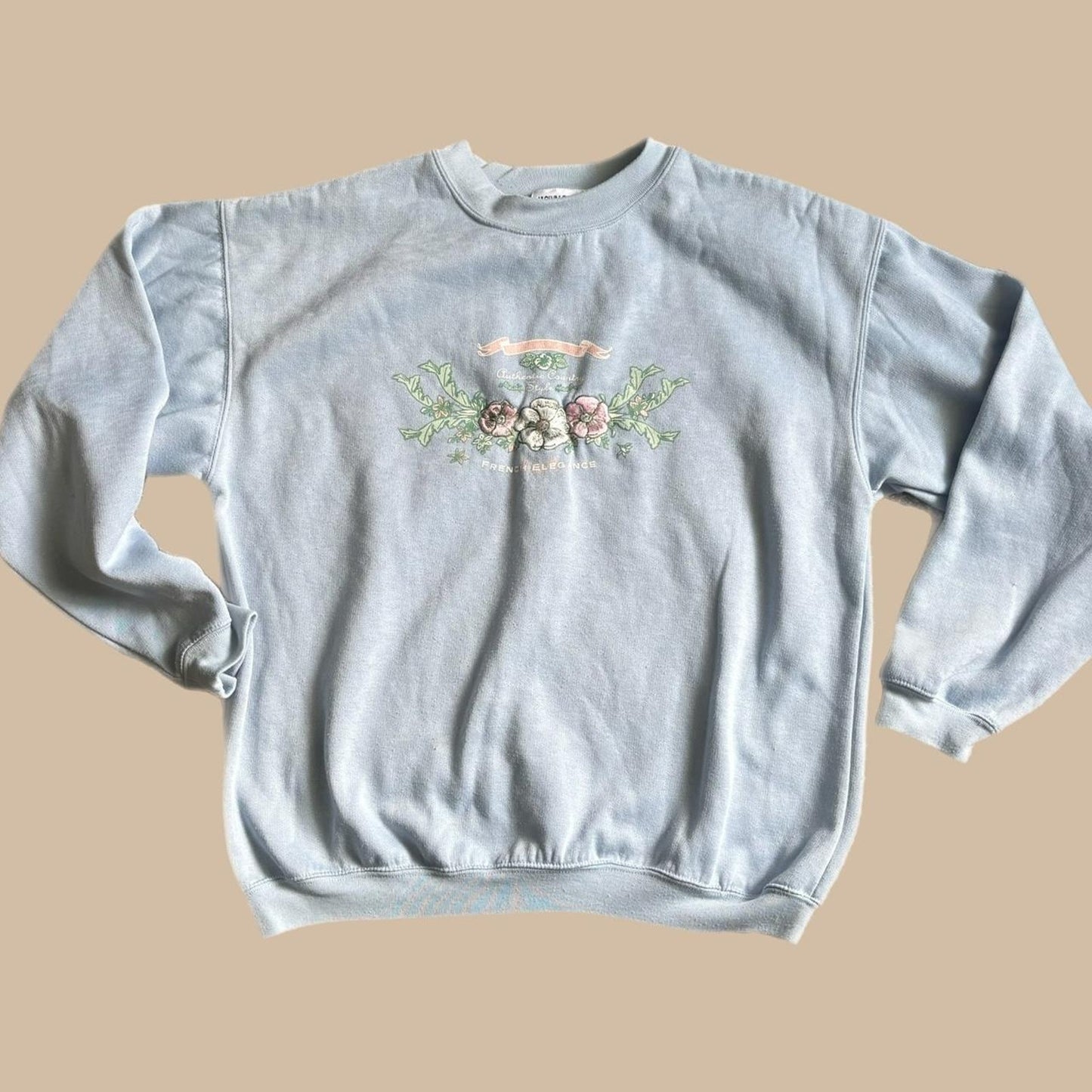 90'S FLORAL LIGHT BLUE SWEATSUIT