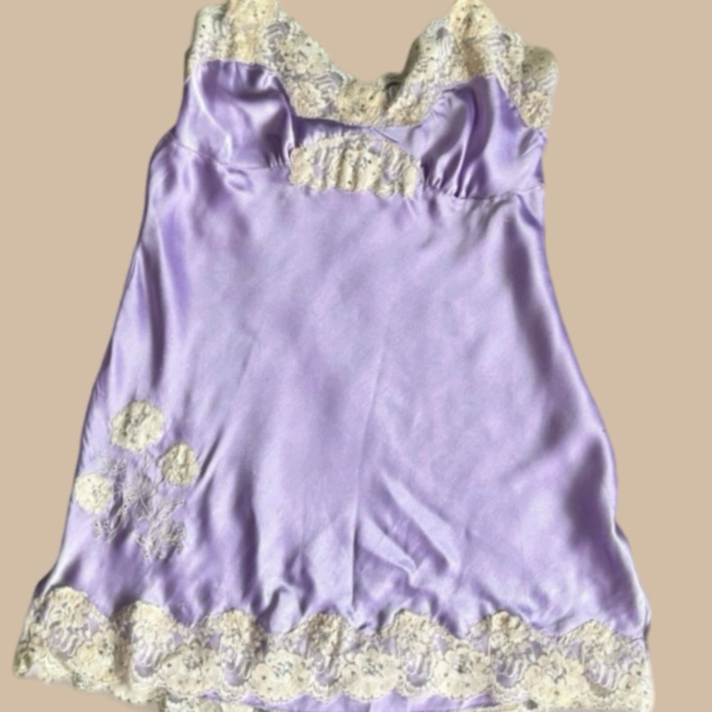 LAVENDER AND CREAM LACE CAMI