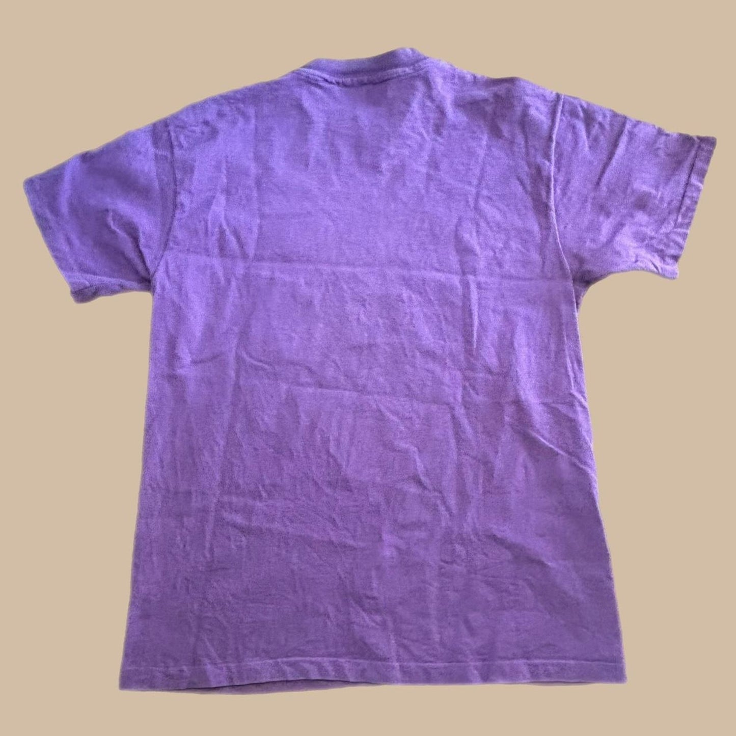 80s PURPLE TEE WITH BUTTERFLIES