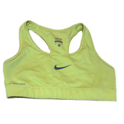 Nike NEON YELLOW DRI-FIT RACERBACK BRA