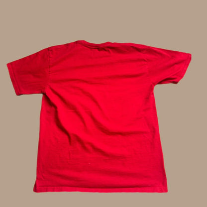 Y2k RED NIKE WHITE SWOOSH TEE