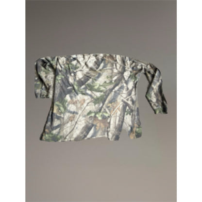 GREEN LONG SLEEVE CAMO SHIRT
