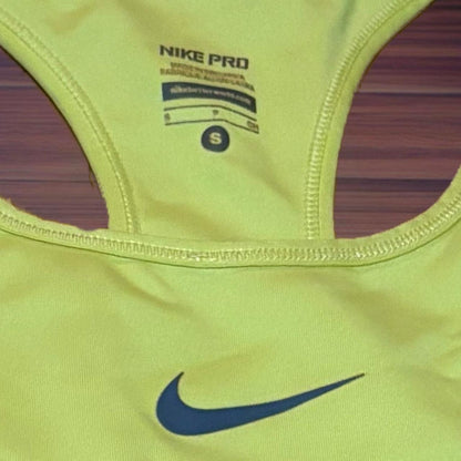 Nike NEON YELLOW DRI-FIT RACERBACK BRA