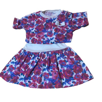 FLORAL Y2K TWO PIECE DRESS