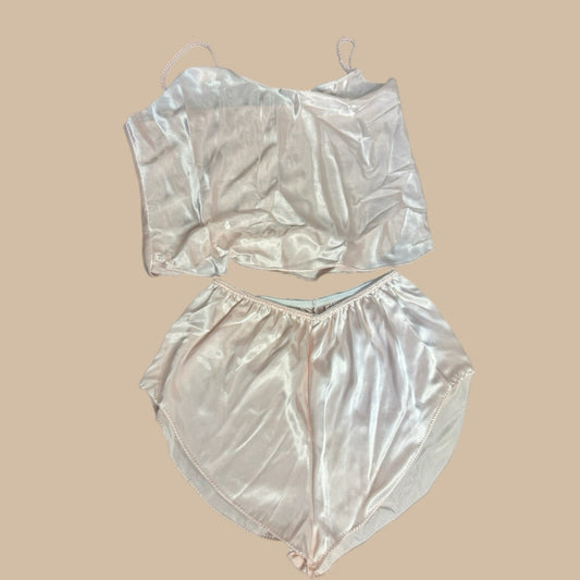 1980’s PINK SATIN PAJAMA SET
