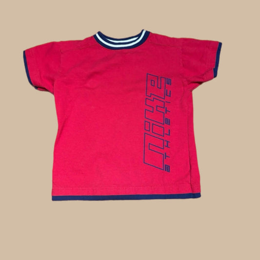 NIKE KIDS RED AND NAVY 90'S TEE