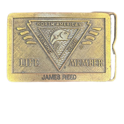 NORTH AMERICAN FISHING CLUB BELT BUCKLE