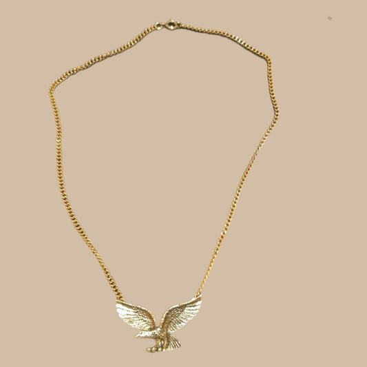 GOLD TONED EAGLE NECKLACE