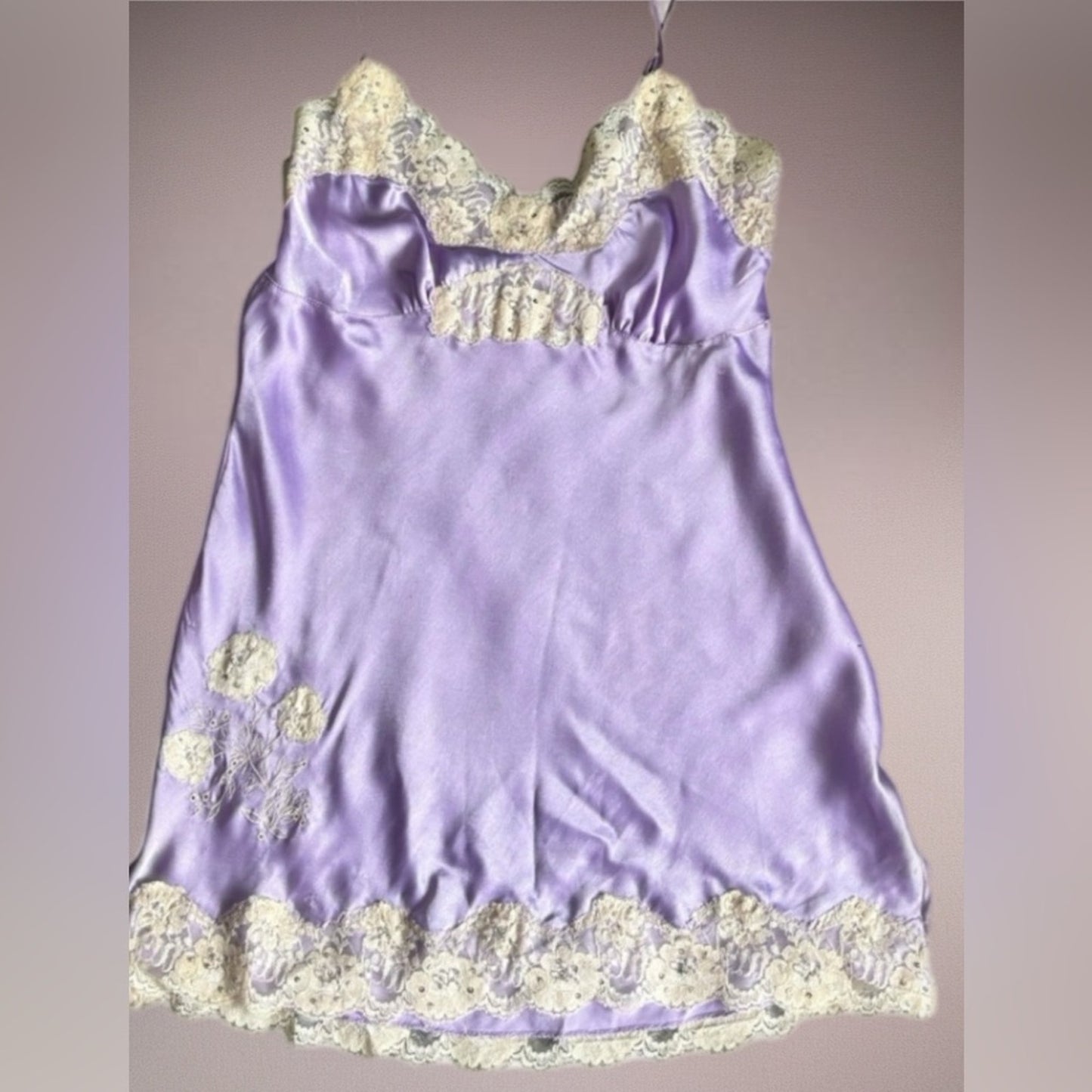 LAVENDER AND CREAM LACE CAMI