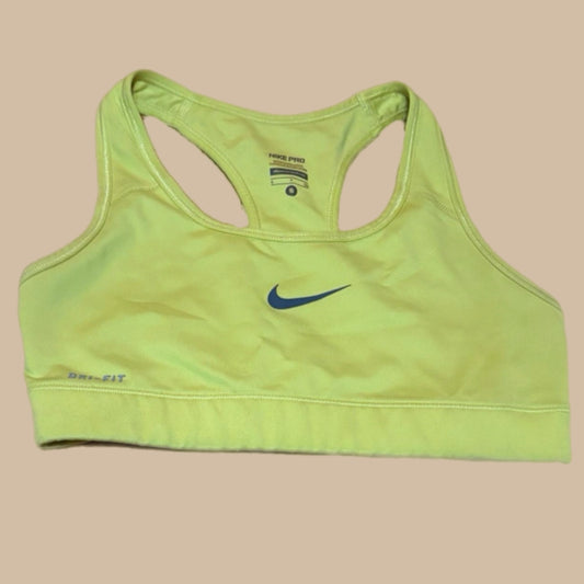 Nike NEON YELLOW DRI-FIT RACERBACK BRA