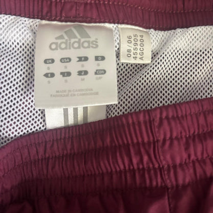 2006 BURGUNDY ADIDAS TRACK PANTS