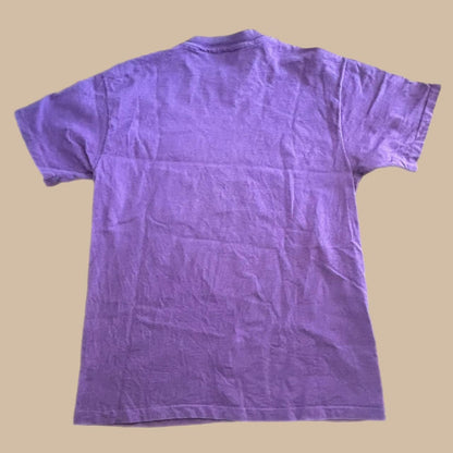 80s PURPLE TEE WITH BUTTERFLIES